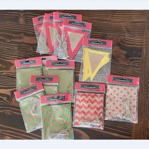 5/$20 NEW 13Pks Target Cork Burlap & Craft Banner Kits